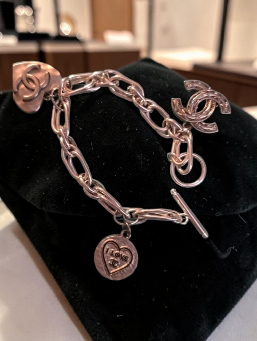 Shimmering Silver Charm Bracelet